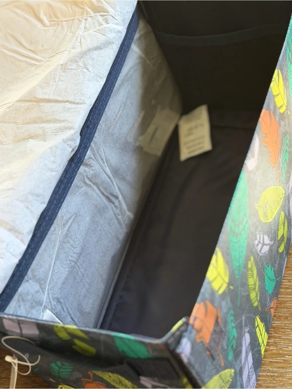 thirty-one Falling Feather Print Storage Box - collapsible nwt set of 2